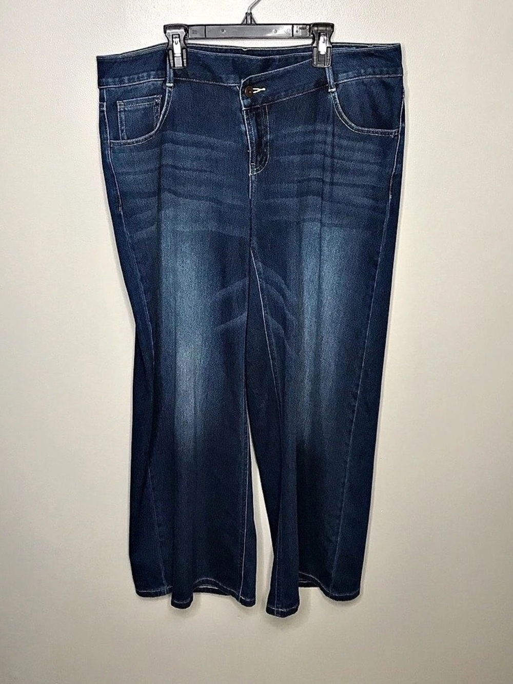 Halara Asymmetrical Wide Leg Baggy Jeans Size Large EUC